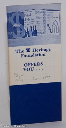 Cat.No: 283846 The Heritage Foundation Offers You