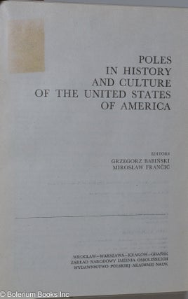 Poles in History and Culture of the United States