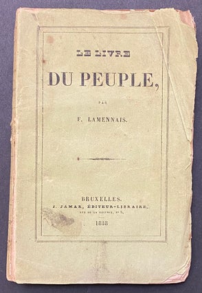 Cat.No: 284035 Le Livre du peuple. Felicite Robert de Lamennais