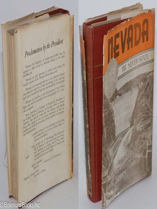 Cat.No: 284322 Nevada; a guide to the Silver State. the Workers of the Writers' Program...