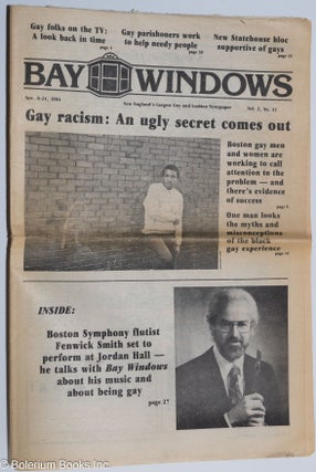 Cat.No: 284365 Bay Windows: New England's Largest Gay & Lesbian Newspaper; vol. 2, #23,...