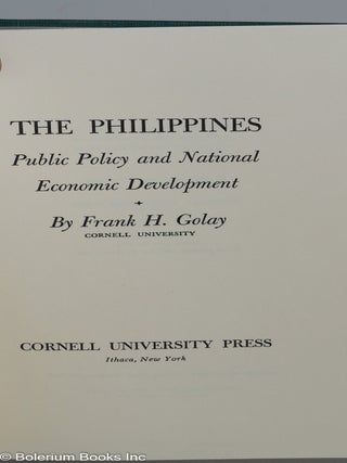 The Philippines: Public Policy and National Economic Development