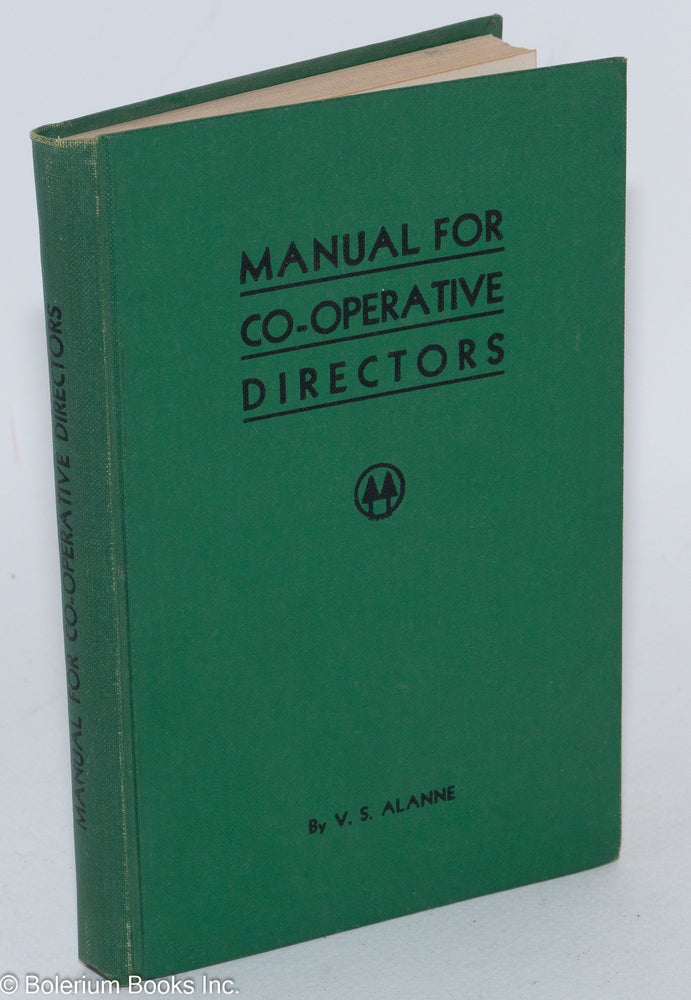 Cat.No: 284687 Manual for co-operative directors. Vienne S. Alanne.