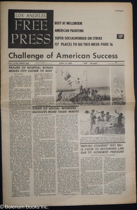 Cat.No: 284690 Los Angeles Free Press: vol. 3, #23 (issue #99) June 10, 1966: Challenge...