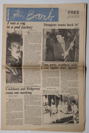 Cat.No: 284707 Berkeley Barb: vol. 28, #6 (#691) Dec. 21 - Jan. 3, 1978/79: Hongisto...