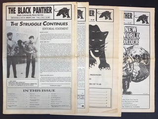Cat.No: 284709 The Black Panther: Black Community News Service [nine different issues of...