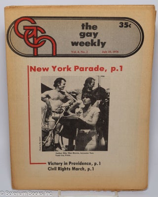 Cat.No: 284889 GCN - Gay Community News: the gay weekly; vol. 4, #2, July 10, 1976: New...