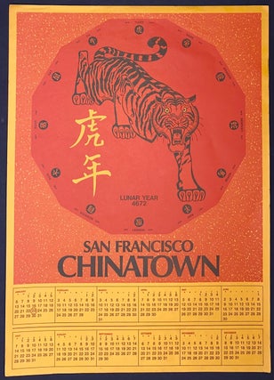 Cat.No: 284940 San Francisco Chinatown [Calendar poster for Lunar Year 4672 (1974), the...