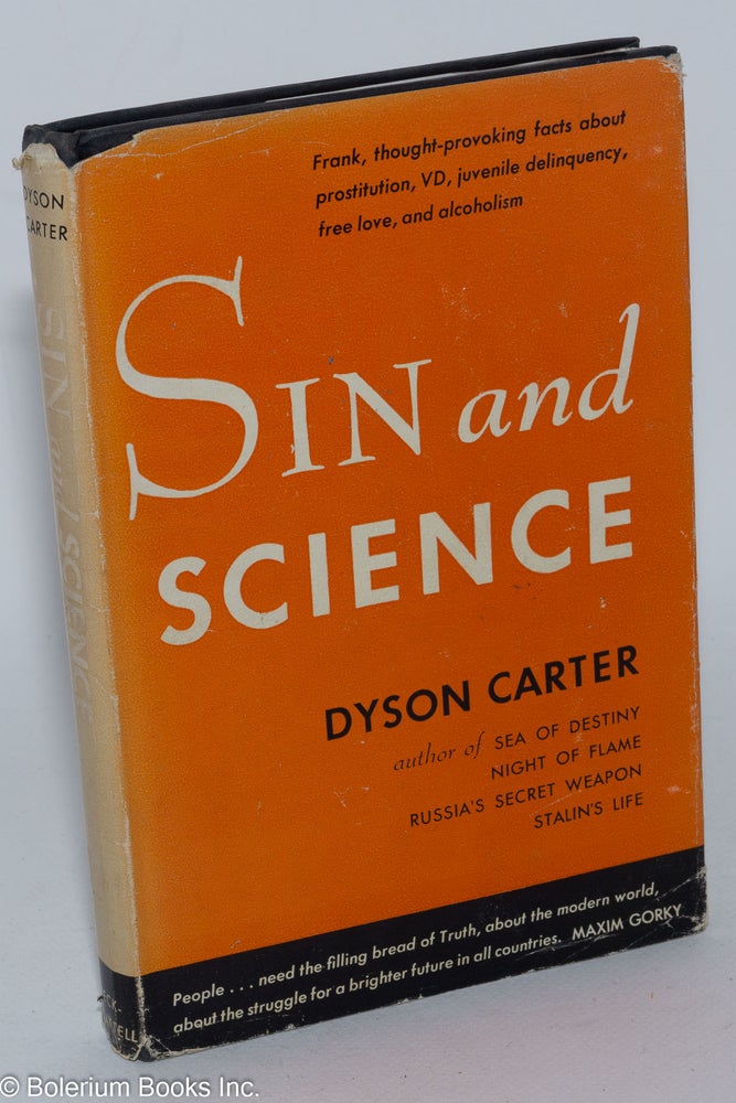 Cat.No: 284956 Sin and science. Dyson Carter.