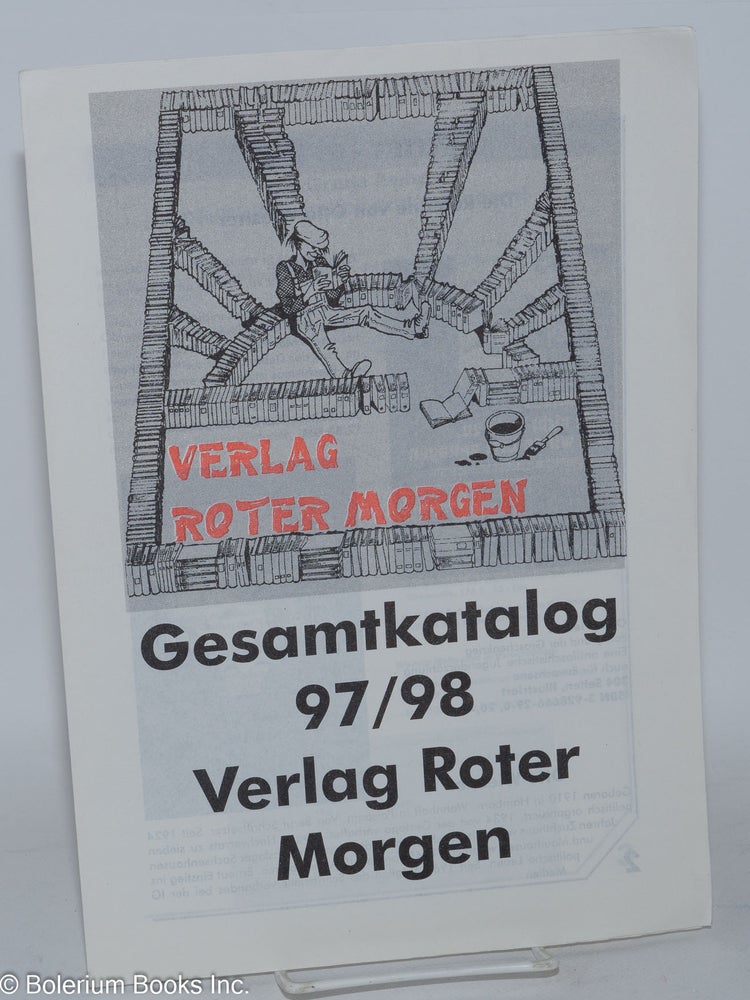 Cat.No: 285090 Gesamtkalalog Verlag Roter Morgen [Catalog of Red Morning, Kommunistische Partei Deutschlands]