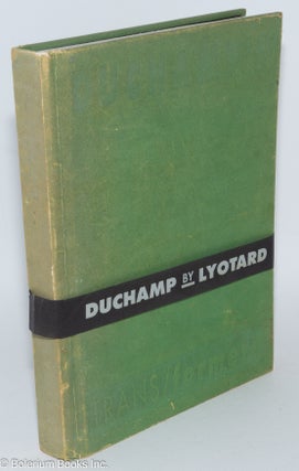 Cat.No: 285100 Duchamp's TRANS/formers. Jean-François Lyotard