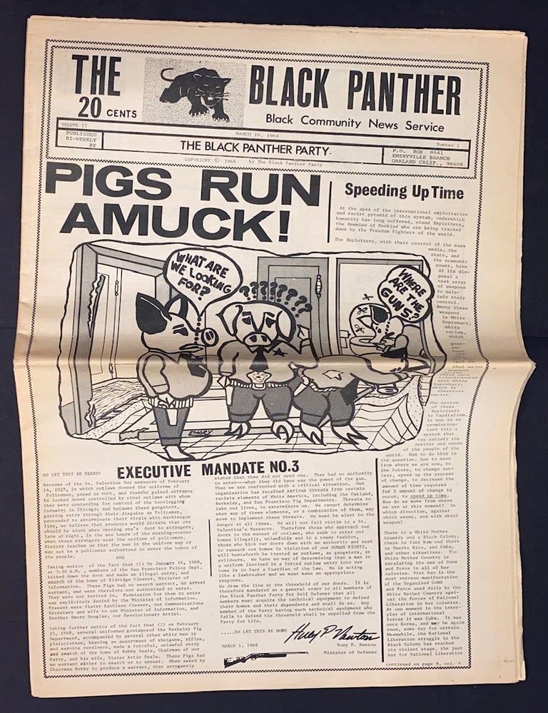 Cat.No: 285335 The Black Panther Black Community News Service. Vol. II, no