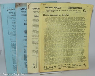 Cat.No: 285401 Union WAGE: a working women's organization [4 issues]. Union Women's...