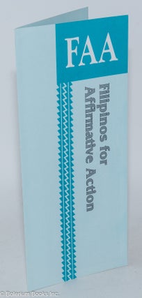 Cat.No: 285437 Filipinos for Affirmative Action. Filipinos for Affirmative Action, FAA