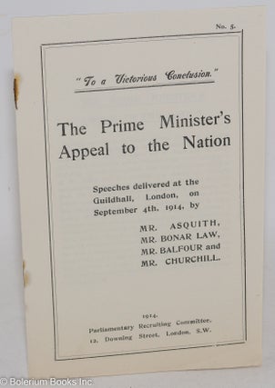 Cat.No: 285504 "To a victorious conclusion!"- the Prime Minister's appeal to the nation....