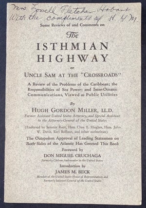 Cat.No: 285526 Some reviews of and comments on the Isthmian Highway, or Uncle Sam at the...