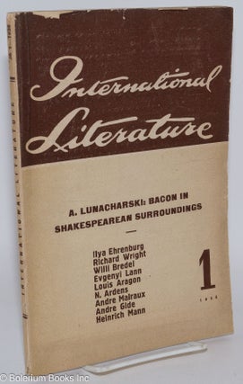Cat.No: 285747 International literature; no. 1, 1936. Sergei Dinamov, ed