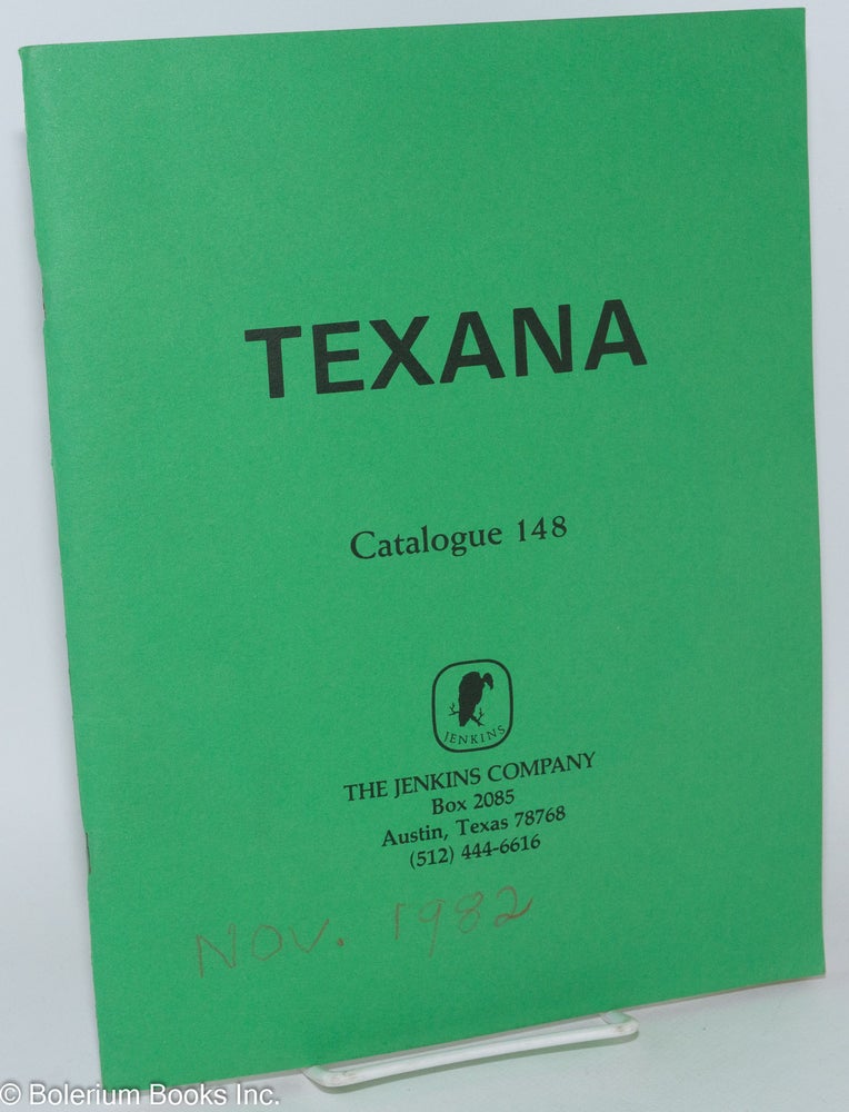 Cat.No: 285941 Texana and the Southwest. Rare Books and Documents Jenkins Company.