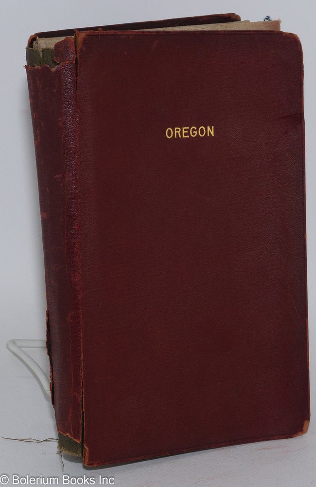 Cat.No: 286028 Heald-Menerey's Geographical Commercial and Recreational Map Oregon. R. P. Heald, mapmaker.