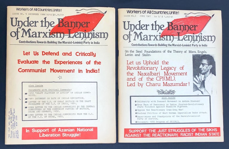 Cat.No: 286055 Under the banner of Marxism-Leninism: contributions towards building the Marxist-Leninist Party in India [two issues, 5 and 6]