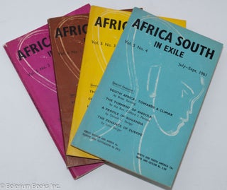 Cat.No: 286208 Africa South in Exile [4 issues] Vol. 5, no. 2, January - March 1961 to...