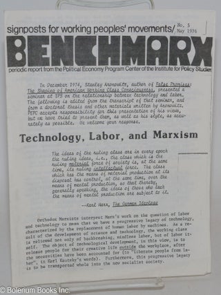 Cat.No: 286428 Benchmarx; signposts for working peoples' movements / No. 5, May 1976....