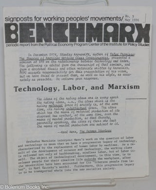 Cat.No: 286428 Benchmarx; signposts for working peoples' movements / No. 5, May 1976....
