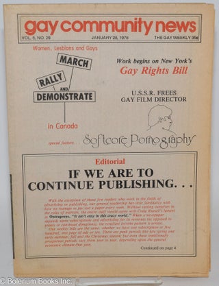 Cat.No: 286429 GCN - Gay Community News: the gay weekly; vol. 5, #29, Jan. 28, 1978: If...