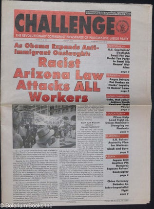 Cat.No: 286573 Challenge; the Revolutionary Communist Newspaper of Progressive Labor...