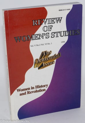 Cat.No: 286600 Review of Women's Studies: Vol. 5, No. 2/ Vol. 6, No. 1, 1996; Women in...
