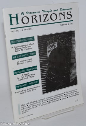 Cat.No: 286631 Horizons: Volume 1 Number 2, Summer 1992. Huy Thanh Cao, ed