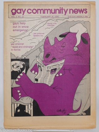 Cat.No: 286868 GCN - Gay Community News: the gay weekly; vol. 5, #32, Feb. 25, 1978:...
