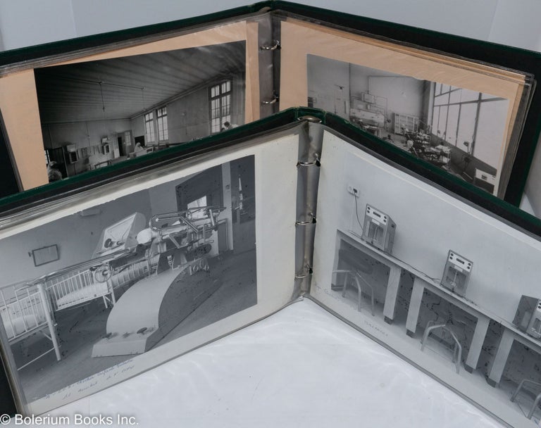 Cat.No: 286961 L'Hopital Tenon - 1900 - 1930 / Appareils 3 [two folders from a series] these featuring facades, floorplans, interiors and apparatus shown in from-the-negative photography.