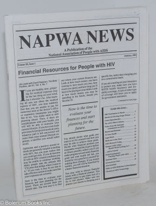 Cat.No: 287022 NAPWA News: a publication of the National Association of People with AIDS;...