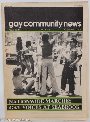 Cat.No: 287173 GCN: Gay Community News; the gay weekly; vol. 5, #51, July 8, 1978:...