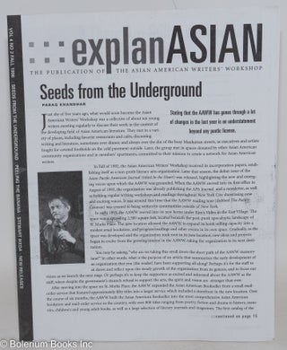 Cat.No: 287496 explanASIAN: The Publication of the Asian American Writers' Workshop;...