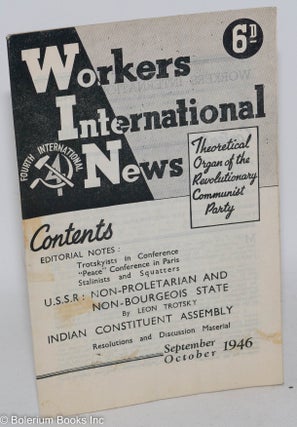 Cat.No: 287702 Workers' International News: theoretical organ of the Revolutionary...