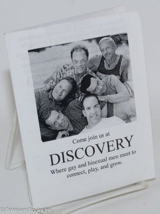 Cat.No: 287847 Come Join Us at Discovery: where gay & bisexual men meet to connect,...