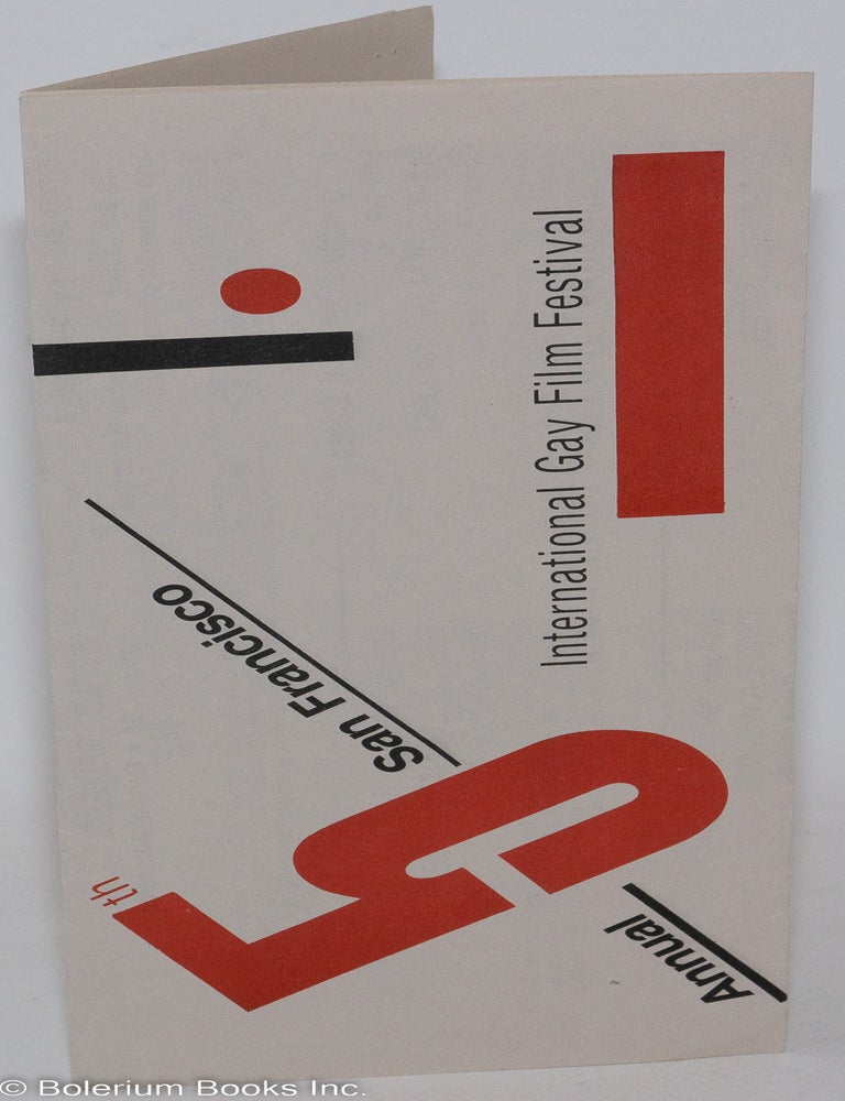 Cat.No: 287866 Frameline: 5th Annual International Gay Film Festival [brochure