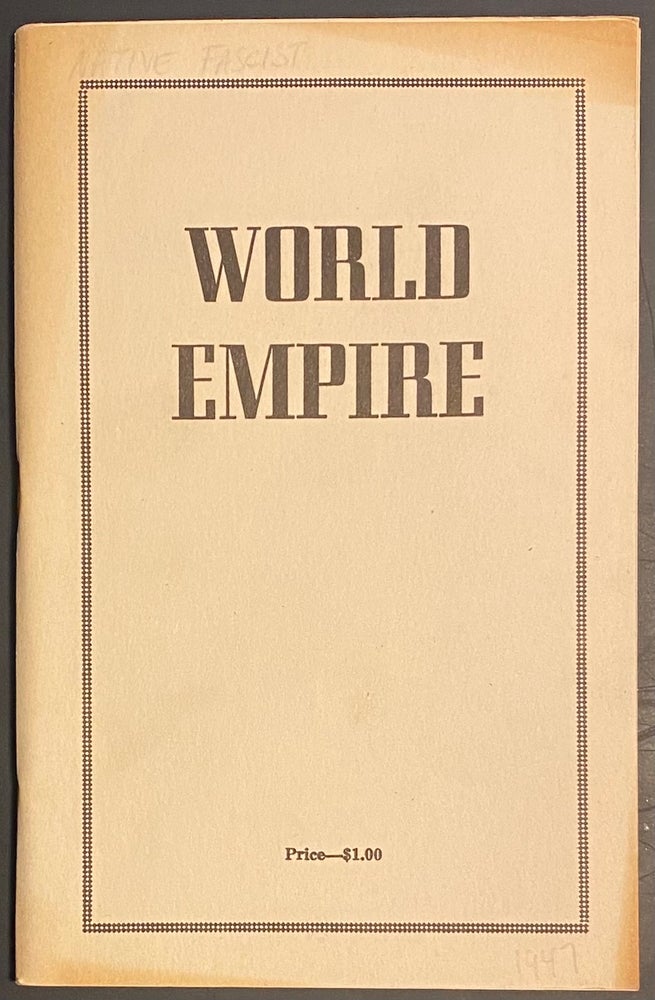 Cat.No: 288015 World Empire. George W. Armstrong.