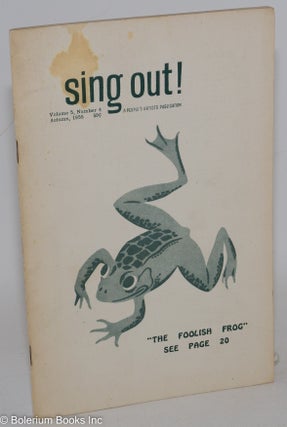 Cat.No: 288129 Sing out! vol. 5, no. 4, Autumn, 1955. Irwin Silbar, ed