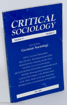 Cat.No: 288150 Critical Sociology, Vol. 17, No. 3, Fall 1990