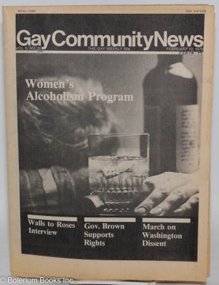 Cat.No: 288178 GCN: Gay Community News; the gay weekly; vol. 6, #29, Feb. 17, 1979:...