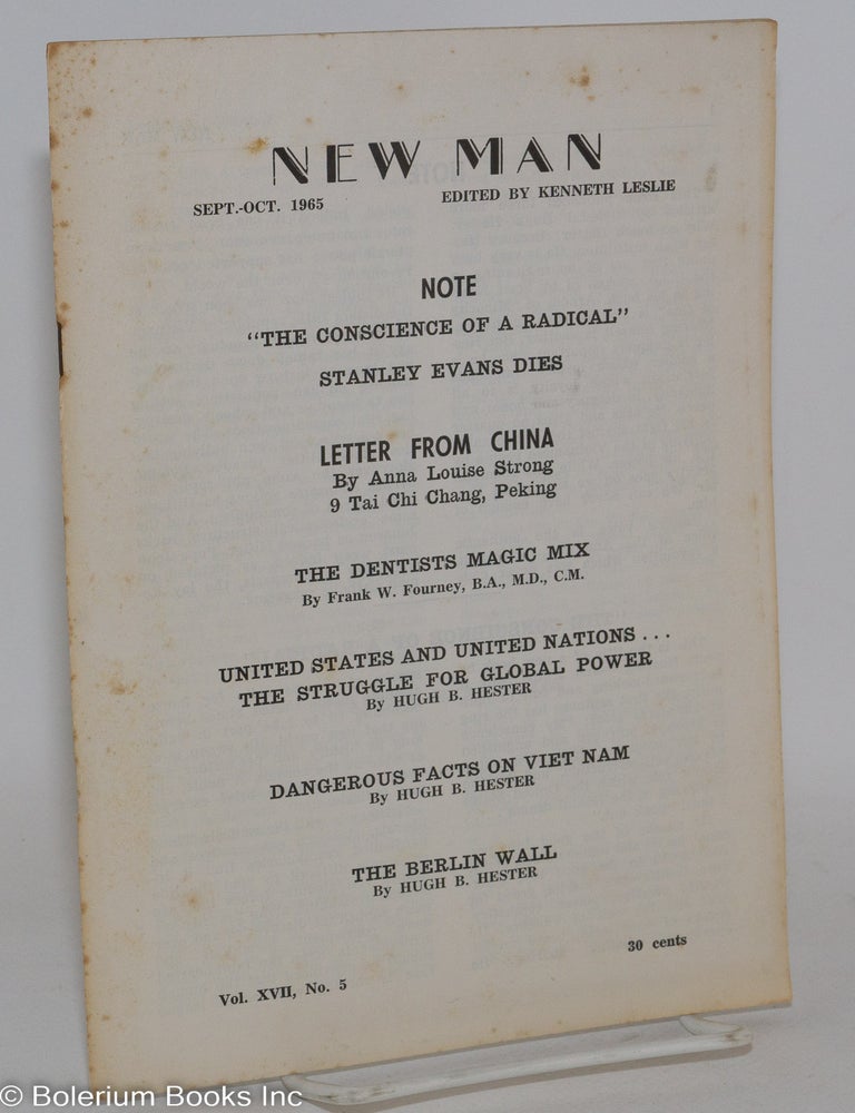 Cat.No: 288180 New Man. Vol. 17, No. 5 (Sep-Oct 1965). Kenneth Leslie.