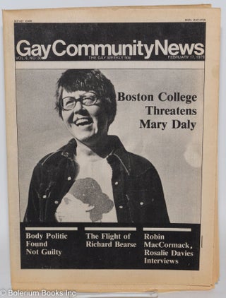 Cat.No: 288184 GCN: Gay Community News; the gay weekly; vol. 6, #30, Feb. 24, 1979:...