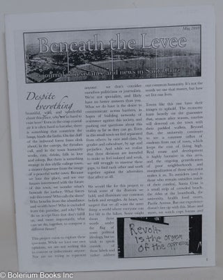 Cat.No: 288239 Beneath the Levee; a journal of resistance and news in Santa Cruz (May 2010