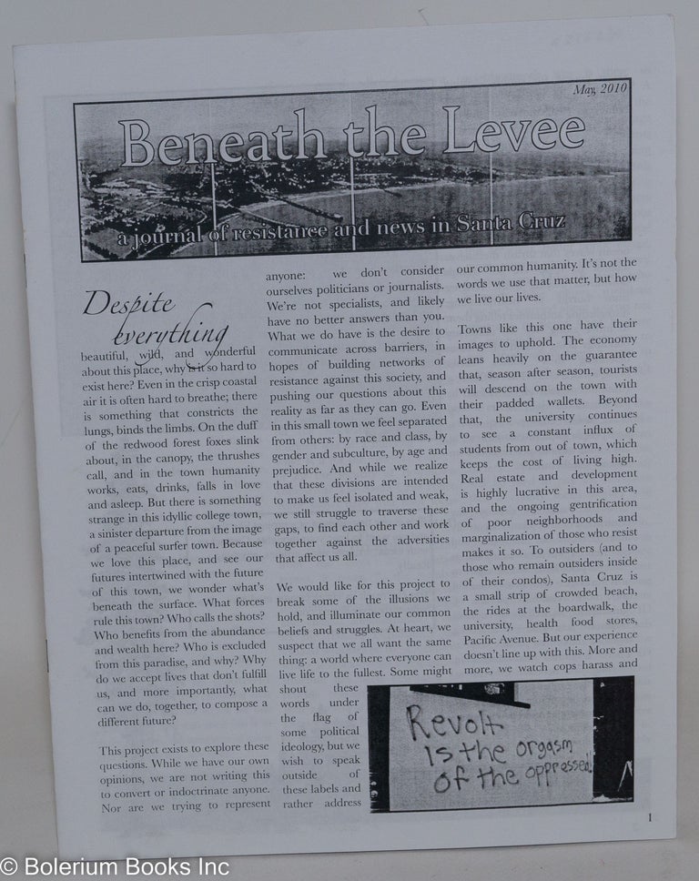 Cat.No: 288239 Beneath the Levee; a journal of resistance and news in Santa Cruz (May 2010)