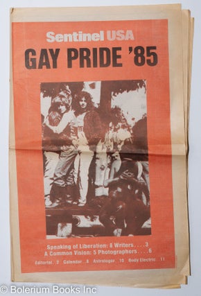 Cat.No: 288384 Sentinel USA: June 20, 1985: Gay Pride 1985. Tom Murray, Roberto Bedoya...