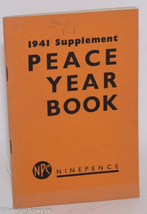 Cat.No: 288462 Peace Year Book, Supplement for 1941