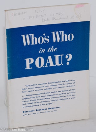 Cat.No: 288491 Who's Who in the P.O.A.U.?
